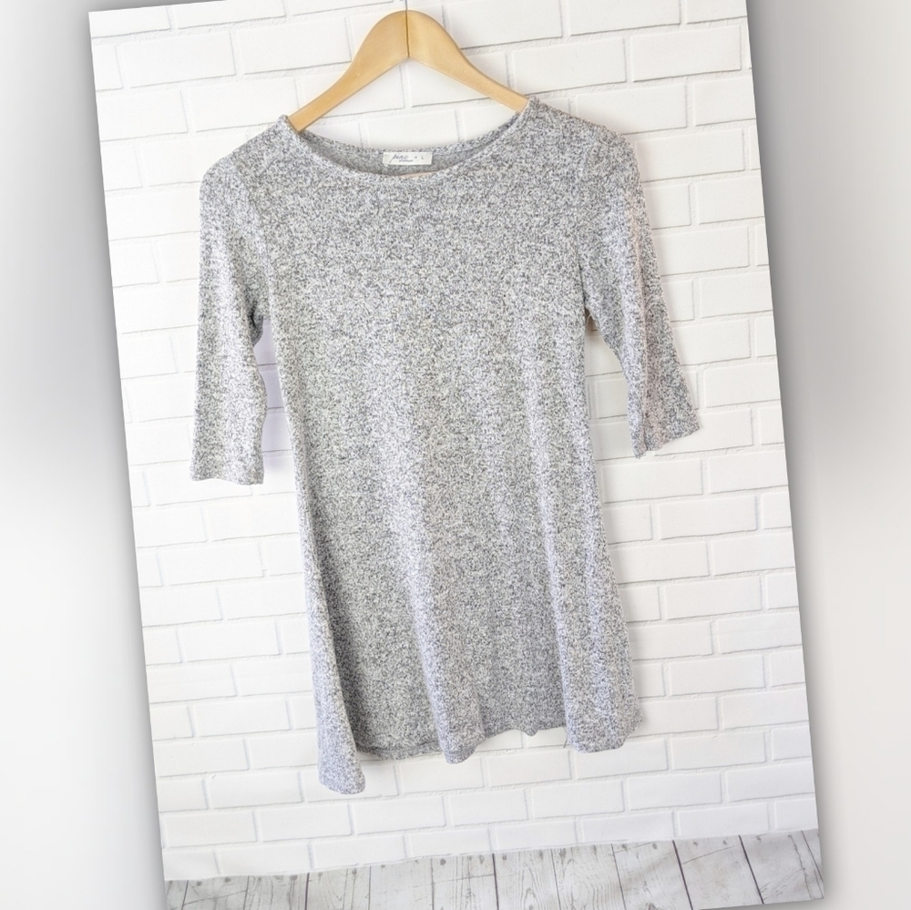 Pinc Premium Black and Grey Marled Dress Kids Girls Large